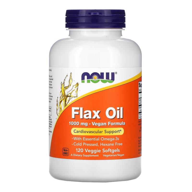 Органическое масло семян льна NOW Flax Oil 1000 mg Vegan Formula 120 капс. (21609-01) Органическое масло семян льна NOW Flax Oil 1000 mg Vegan Formula 120 капс. (21609-01)