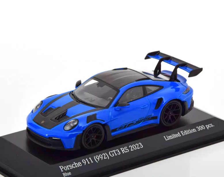 Модель автомобіля Minichamps Porsche 911/992 GT3 RS 2023 Weissach Package 1:43 Blue/Black (413062109)