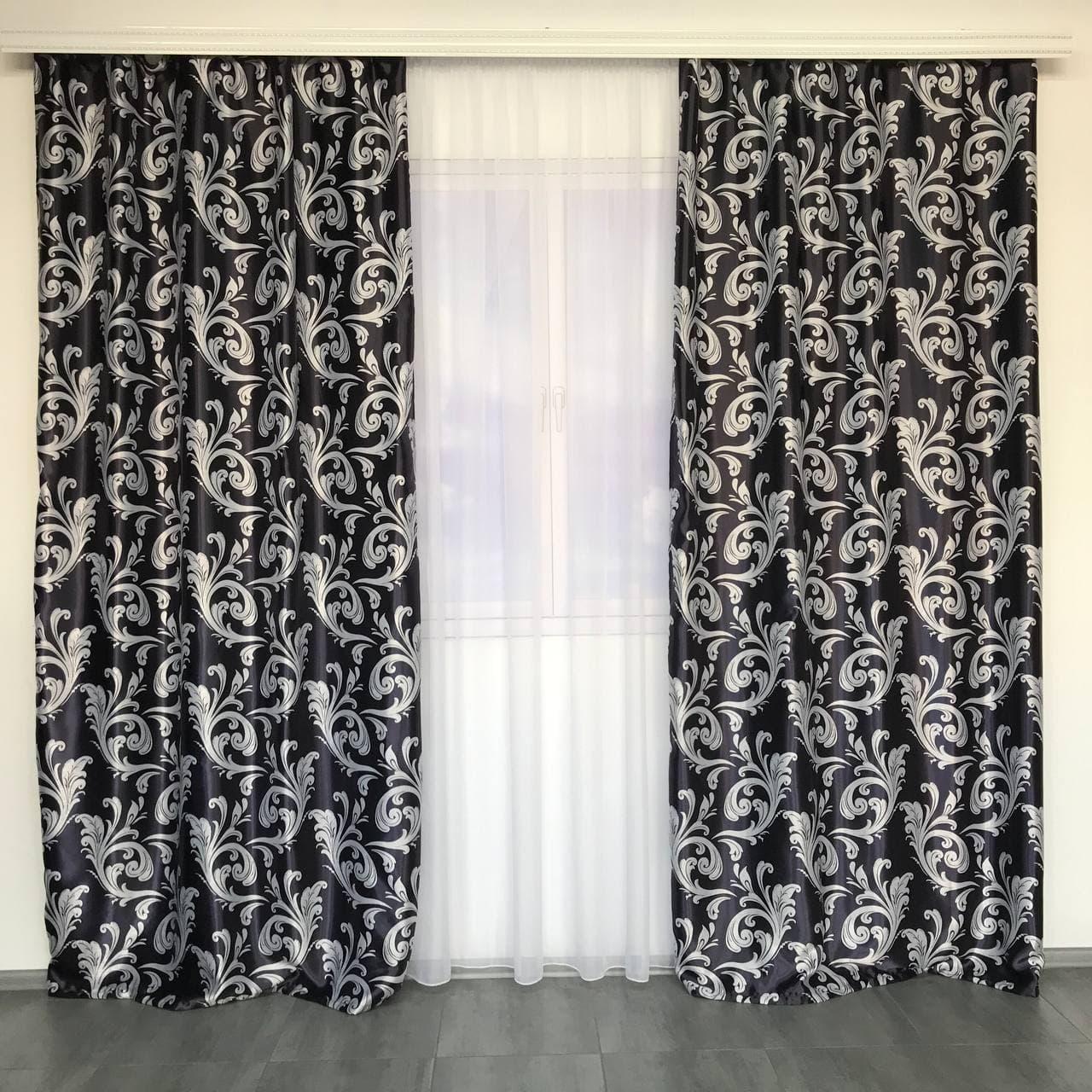 Шторы готовые блэкаут Черный (SHTN-202-29) - фото 7 Шторы готовые блэкаут Черный (SHTN-202-29) - фото 7