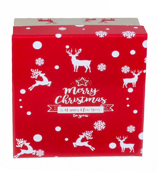 Новогодняя подарочная коробка Merry Christmas 17х17х7,5 см