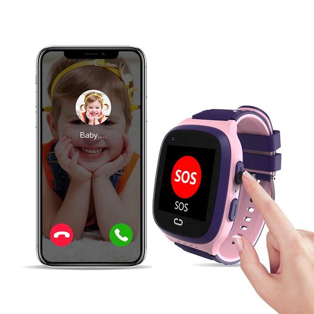 Смарт-часы Kids SM LT31 GPS/IP67/680 mAh с поддержкой 4G Pink - фото 5