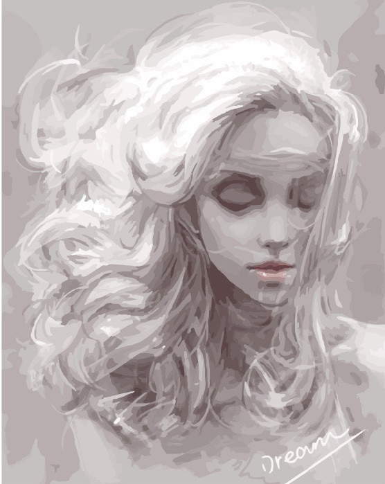 Картина по номерам Brushme Девушка из снов (G114) Картина по номерам Brushme Девушка из снов (G114)