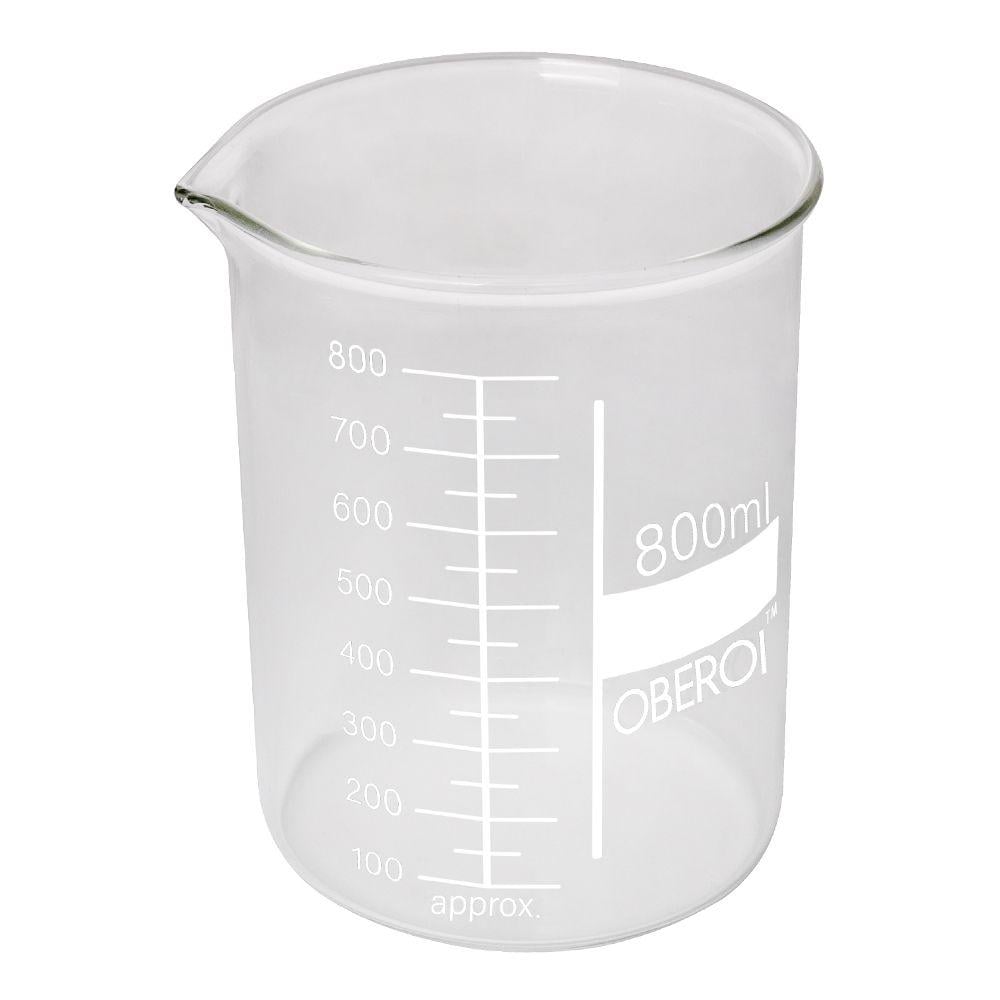 Стакан низкий с носиком и шкалой стеклянный 800 мл (12532)