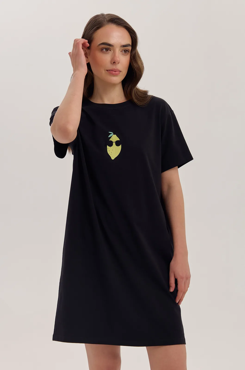 Ночная женская рубашка Ellen 129/15/01 LEMON STYLE L Черный (129/15/01LBlack) Ночная женская рубашка Ellen 129/15/01 LEMON STYLE L Черный (129/15/01LBlack)