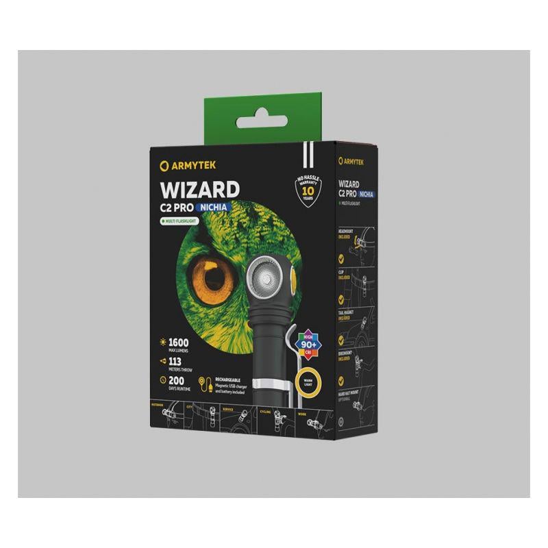 Налобний ліхтар Armytek Wizard v4 C2 Pro Nichia Magnet USB - фото 6