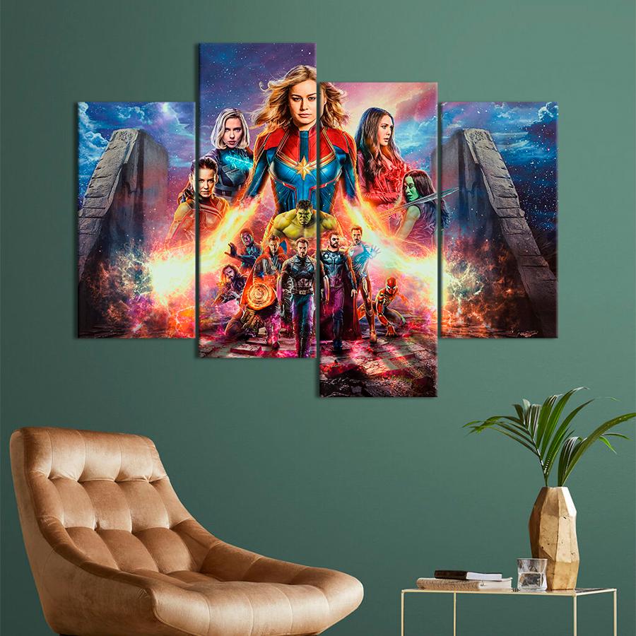 Настінний декор Команда фільму Месники Фінал 137x85 см (A44-5)