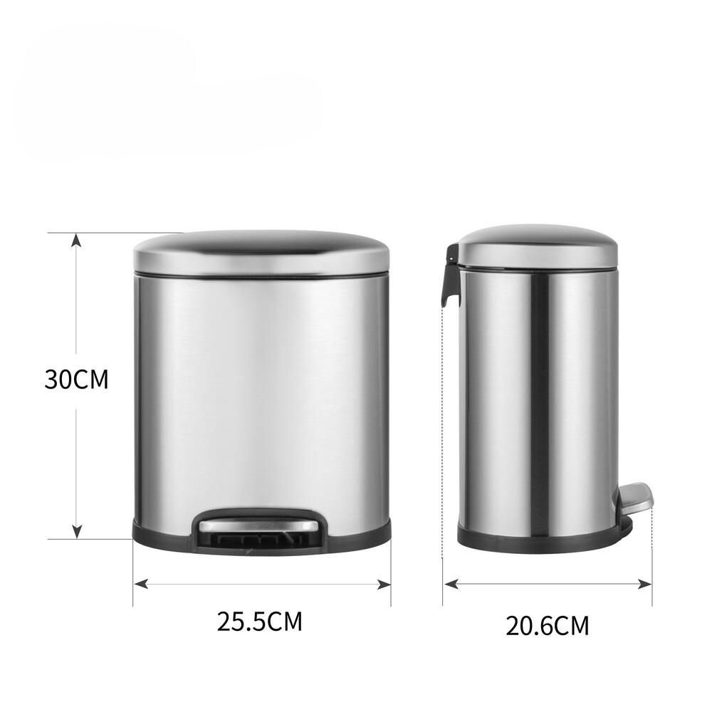 Мусорное ведро с плавным закрытием MIXXUS Premium Topper-TC0205 SS Color овальное 5 л Нержавеющая сталь (MI7059) - фото 7 Мусорное ведро с плавным закрытием MIXXUS Premium Topper-TC0205 SS Color овальное 5 л Нержавеющая сталь (MI7059) - фото 7