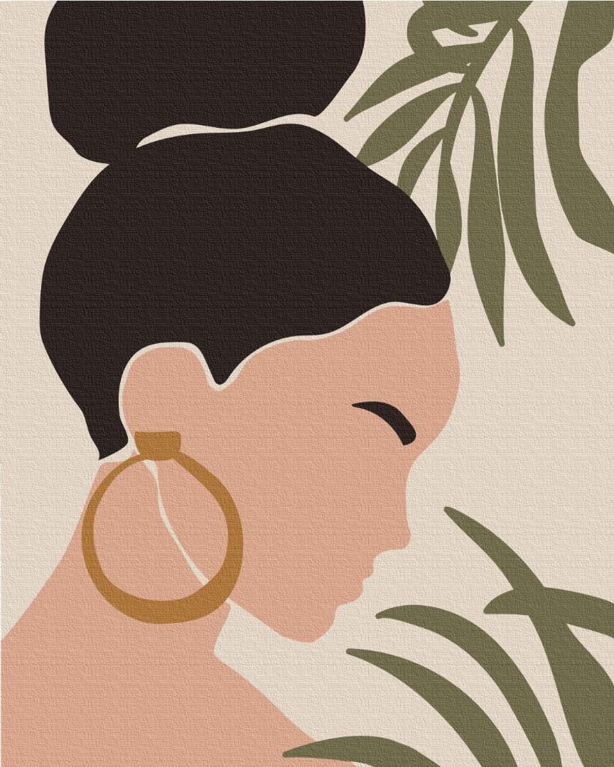 Картина по номерам Brushme Пастельные тропики: триптих 2 48x60 см (BS51716L)