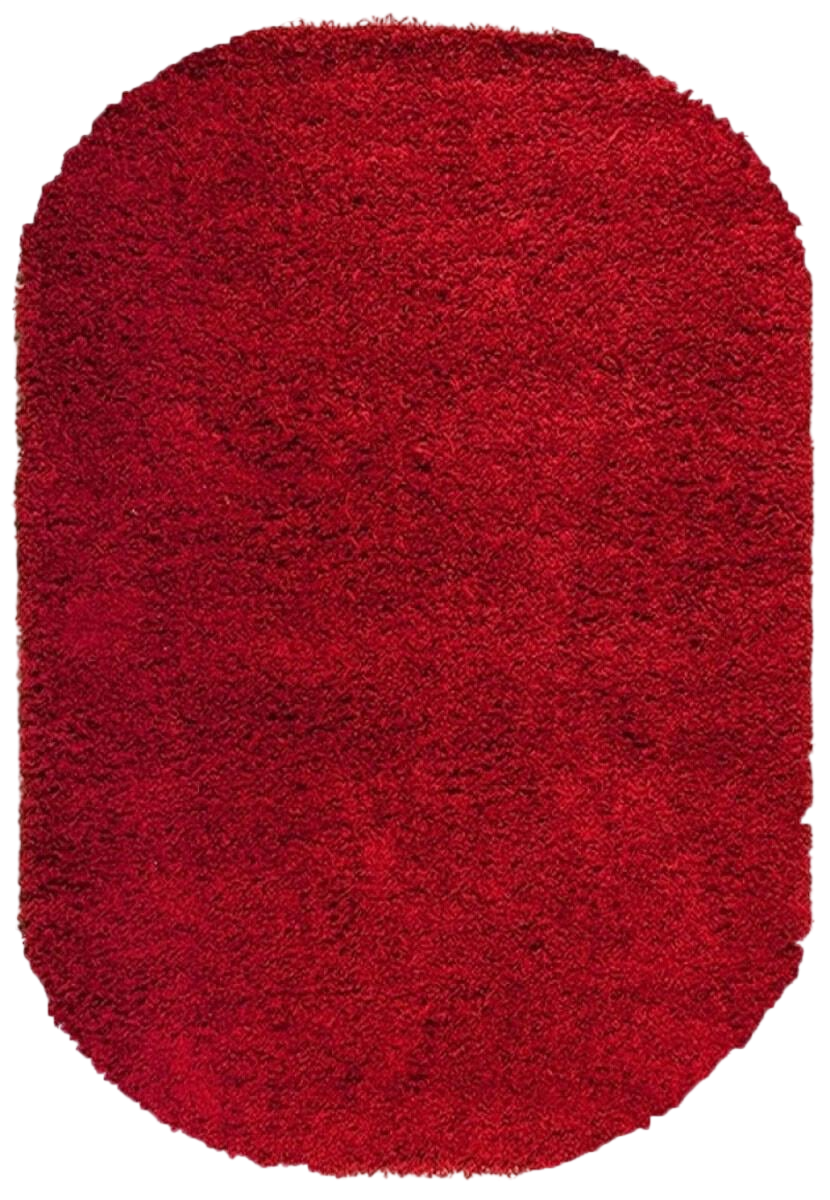 Ковер с высоким ворсом Loca 6365A овал 120x170 см Red (34711217)
