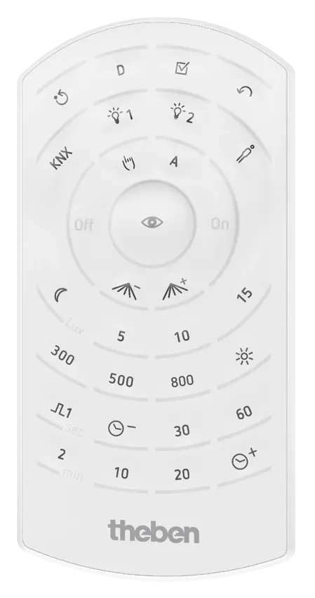 Пульт ДУ для настройки и управления датчиками движения/присутствия Theben theSenda P (9070910)