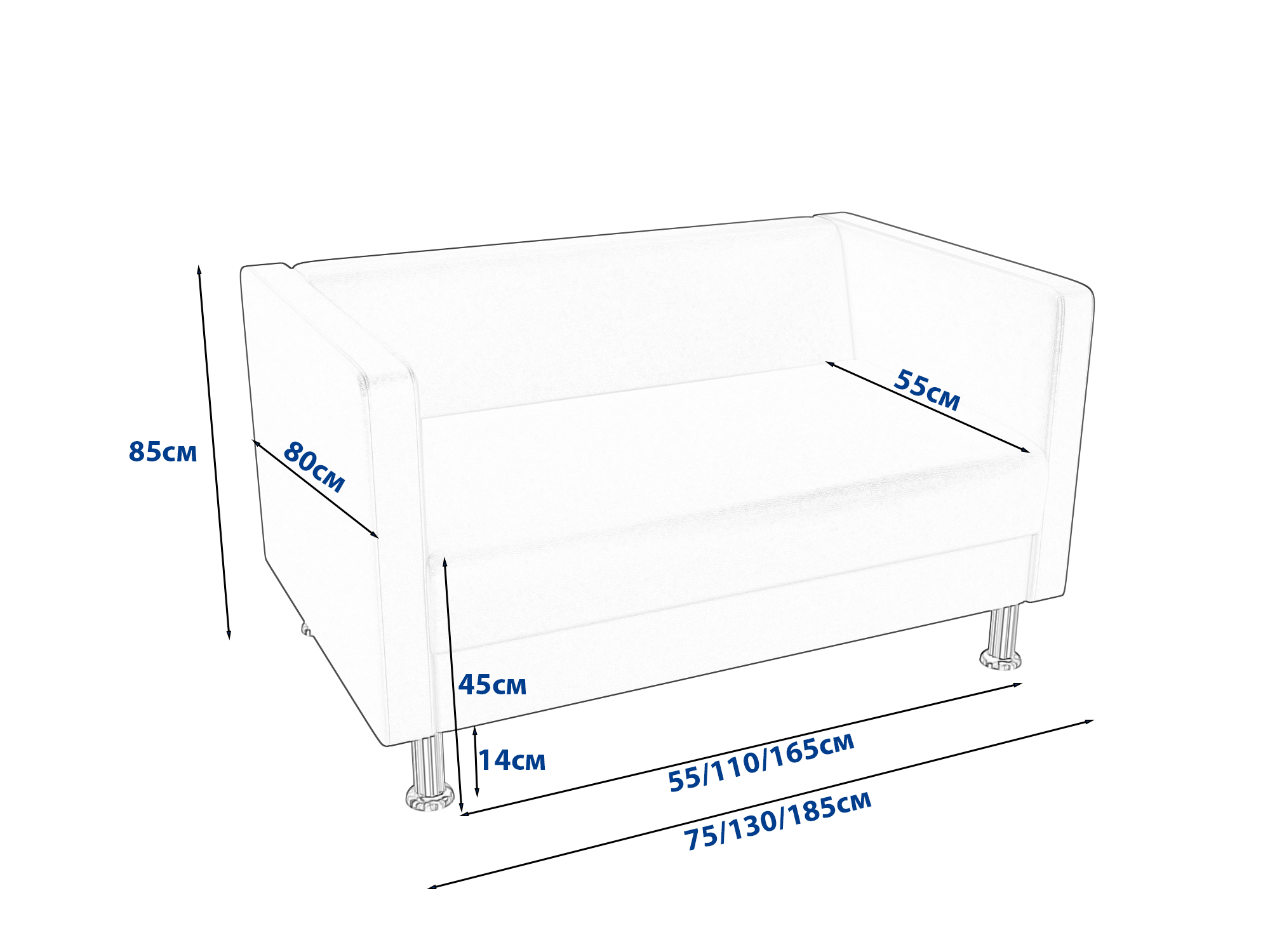 Диван BNB Бонго 185 см Помаранчевий (2218) - фото 3 Диван BNB Бонго 185 см Помаранчевий (2218) - фото 3