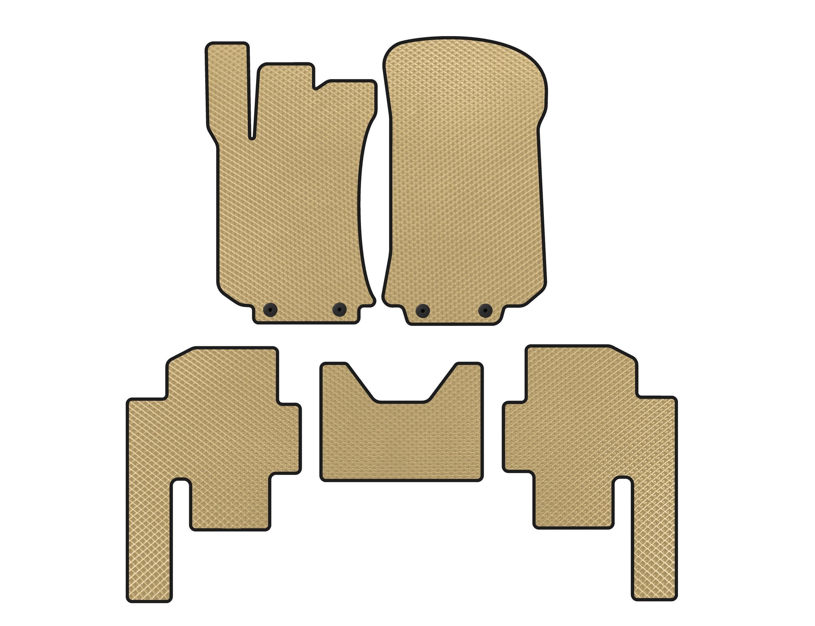 Коврики EVA Digital Designs для Mercedes R-class W251 Бежевый (138868)