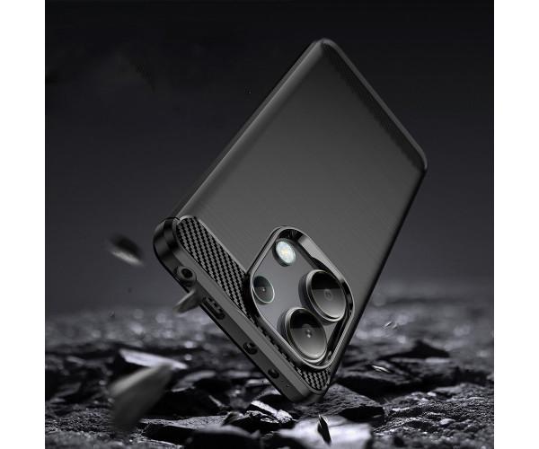 Чехол - накладка Polished Carbon для Xiaomi Redmi Note 13 4G Синий - фото 2 Чехол - накладка Polished Carbon для Xiaomi Redmi Note 13 4G Синий - фото 2