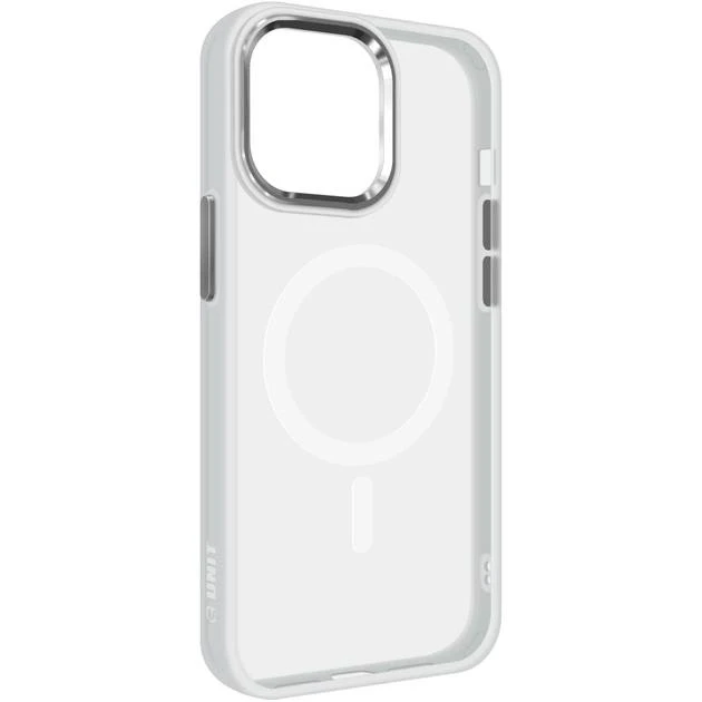 Чохол-накладка ArmorStandart Unit MagSafe for iPhone 15 Pro Max Matte Clear Silver (ARM69350)