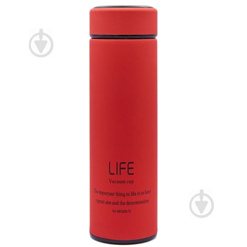 Термос стальной Zelart 450ml LIFE D-013 Красный