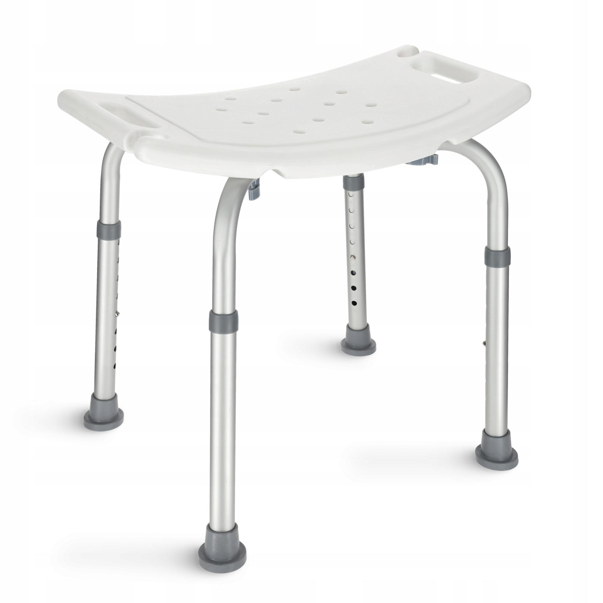 Стілець-табурет 4fizjo для ванної та душу регульований White/Grey (P-5905973403399)
