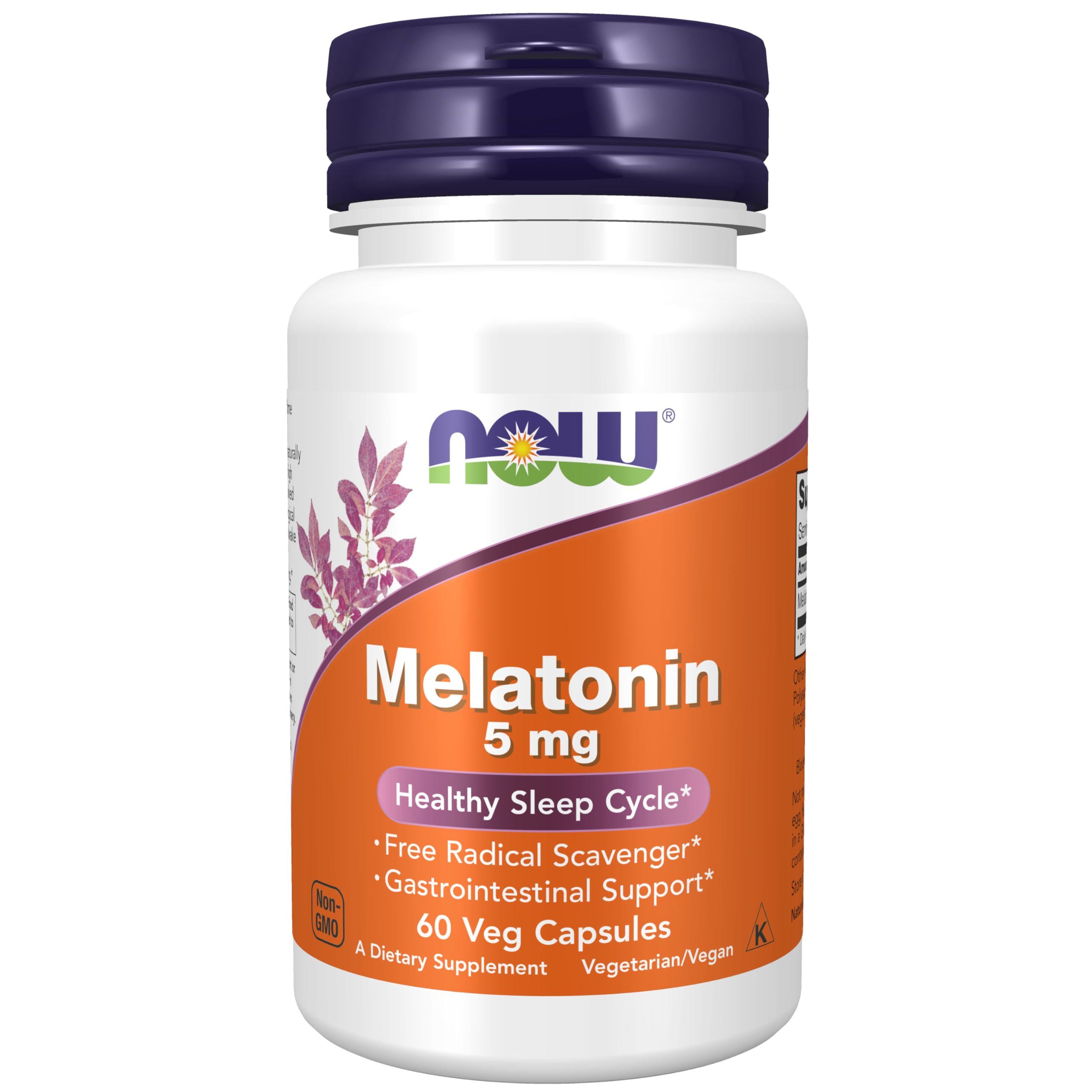 Мелатонин NOW Foods Melatonin 5 мг 60 капс. (НФ-00001299)