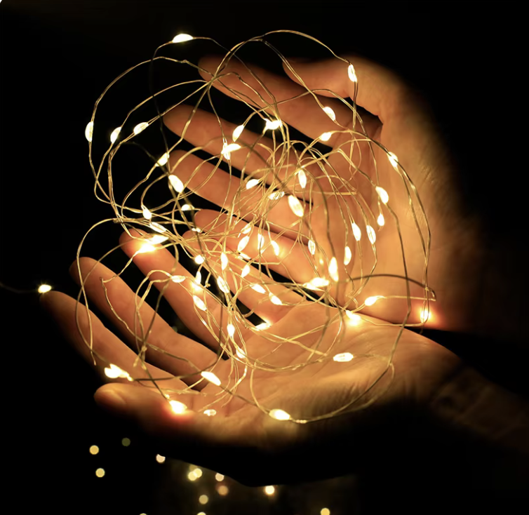 Гирлянда светодиодная Роса USB 5 м Теплый белый (22922061) - фото 4