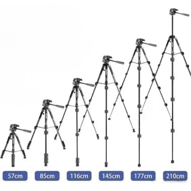 Штатив трипод Neepho NP-910A з тримачем для телефону 2,1 м - фото 4 Штатив трипод Neepho NP-910A з тримачем для телефону 2,1 м - фото 4