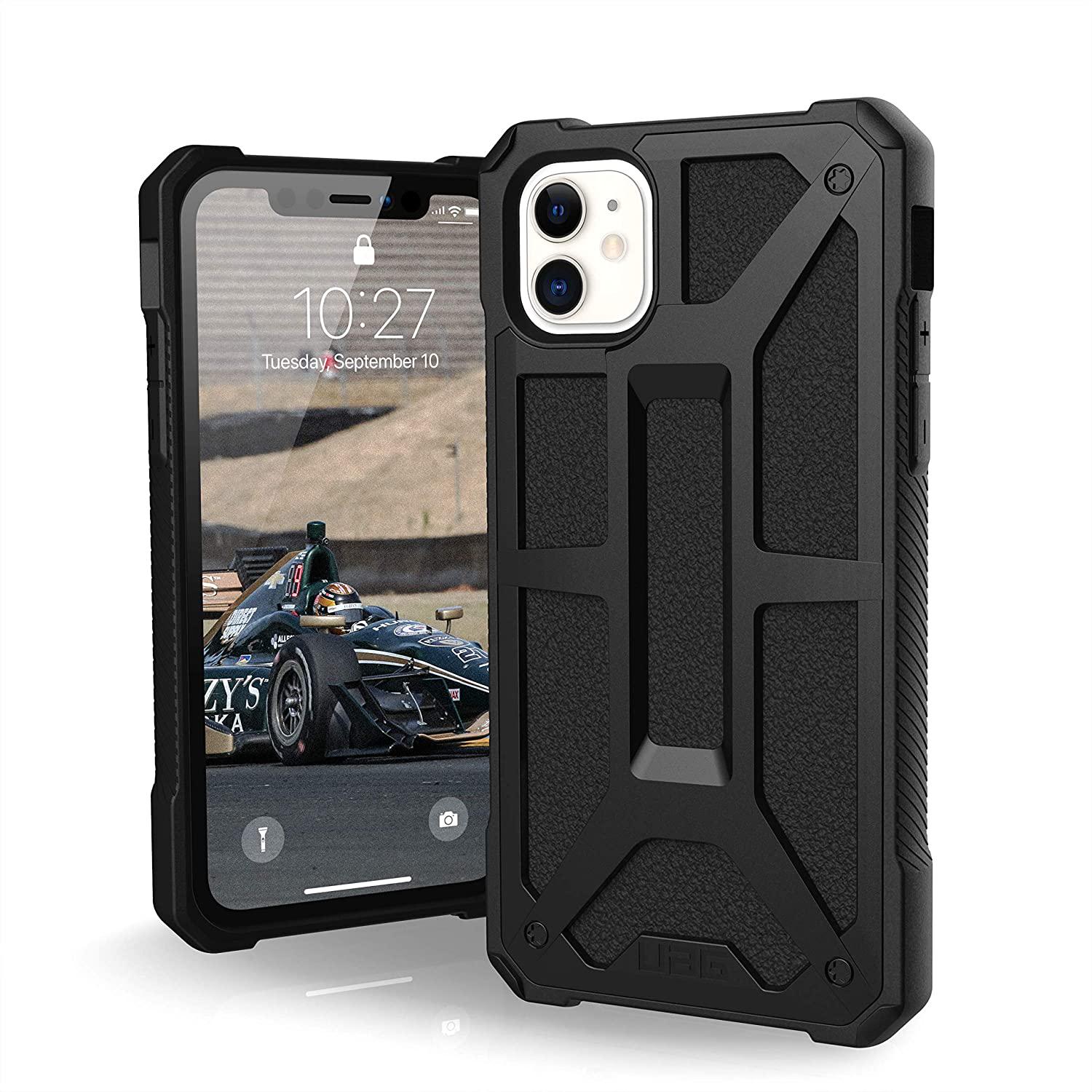 Чехол милитари противоударный UAG Monarch для Iphone 11/XR  (6.1") Black