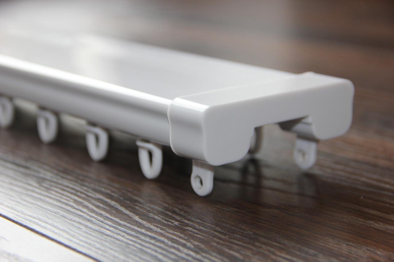 Потолочный карниз Quadrum Lux M двойной усиленный для тяжелых штор 520 см - фото 6