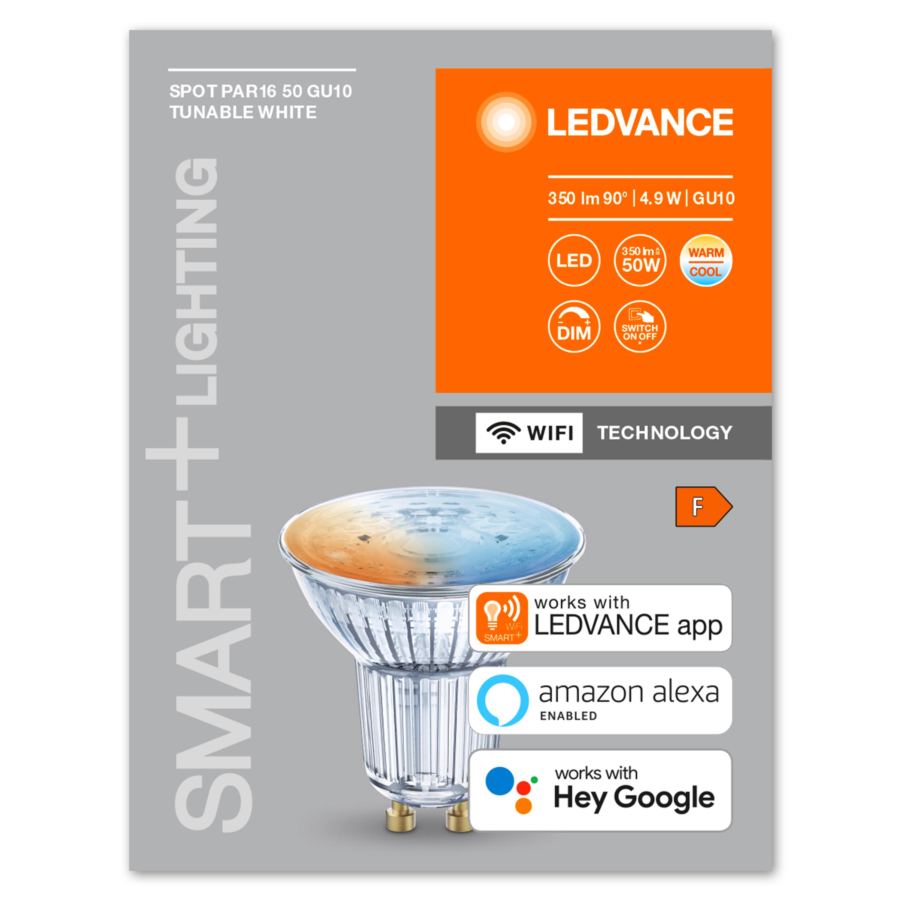 Светодиодная лампа Ledvance LED Smart/WiFi PAR16 5W 2700-6500K GU10 - фото 4