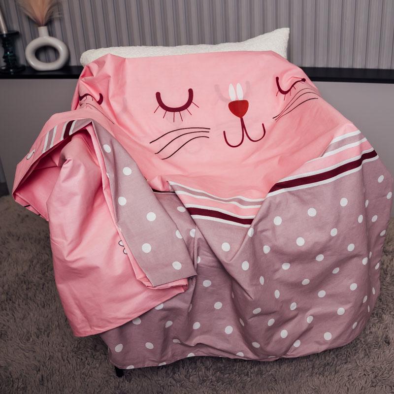 Пододеяльник бязь-голд полуторный 150х215 см Розовый (10860)