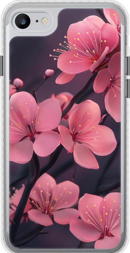 Чехол на iPhone SE 2020 Пурпурная сакура (6075pc-2013-42517)