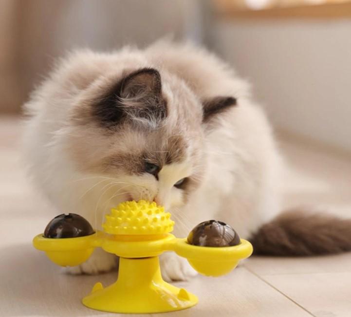 Игрушка интерактивная для кошек AnimAll CrazZzy Желтый (164-12327942) - фото 8