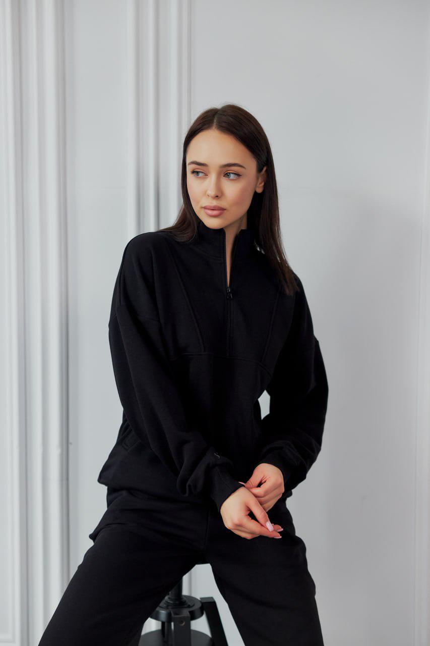 Костюм спортивный женский М148.3 3-х нитка S Черный (166-1-60) - фото 3