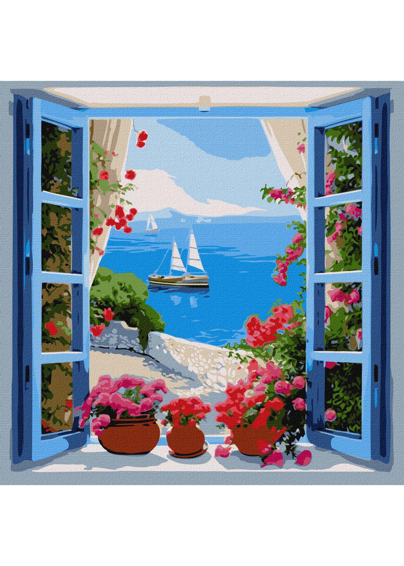 Картина по номерам Идейка Морской пейзаж 40х40 см (KHO2778)