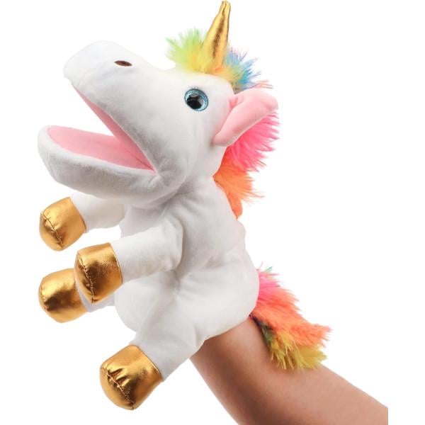 Игрушка на руку Единорог для кукольного театра 30 см (33555190)