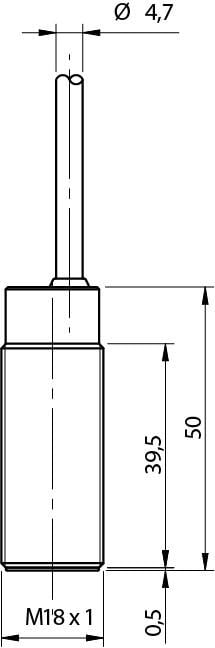 Индуктивный датчик M.D. Micro Detectors S.p.A. M18 Sn=8 мм NO/PNP с кабелем 2 м (AK1/AP-3A) - фото 2