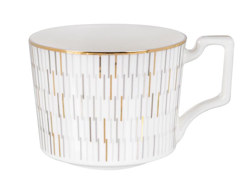 Чайний набір Lefard Stella на 6 персон чашки із золотою облямівкою 290 мл Білий (440-130) - фото 3 Чайний набір Lefard Stella на 6 персон чашки із золотою облямівкою 290 мл Білий (440-130) - фото 3