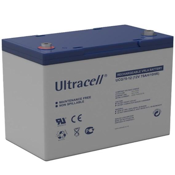 Батарея акумуляторна Ultracell UCG75-12 GEL 12 V 75 Ah 259x168x214 Q1/67 White (28428) Батарея акумуляторна Ultracell UCG75-12 GEL 12 V 75 Ah 259x168x214 Q1/67 White (28428)