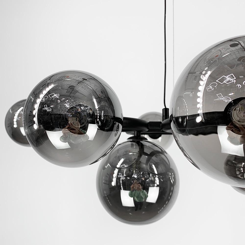 Люстра Gorizia на 9 графітових плафонів Чорний (sg 44/9 bk/gr) - фото 2 Люстра Gorizia на 9 графітових плафонів Чорний (sg 44/9 bk/gr) - фото 2