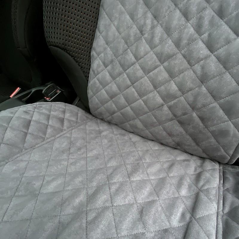 Накидка на сиденье автомобиля эко-замша Стандарт 1 шт. Серый (696) - фото 3 Накидка на сиденье автомобиля эко-замша Стандарт 1 шт. Серый (696) - фото 3