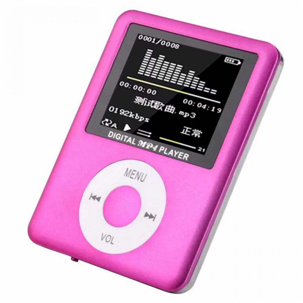 Плеер MP3 RJYLZ MX-891 FM Радио TF карты MP4 Розовый