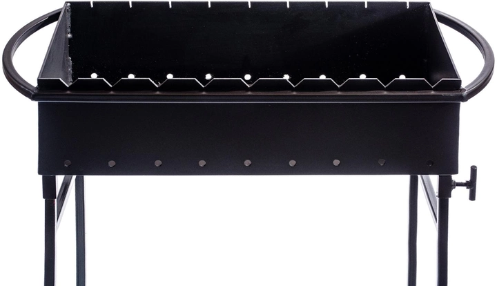 Мангал переносний Metalzavod M6-3N на 9 шампурів зі знімними ніжками Чорний (81-17-M9-4N) - фото 4 Мангал переносний Metalzavod M6-3N на 9 шампурів зі знімними ніжками Чорний (81-17-M9-4N) - фото 4
