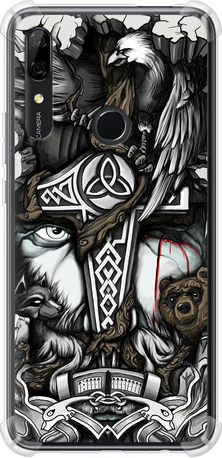 Чехол на Huawei P Smart Z Тату Викинг (4098sp-1704-42517) Чехол на Huawei P Smart Z Тату Викинг (4098sp-1704-42517)