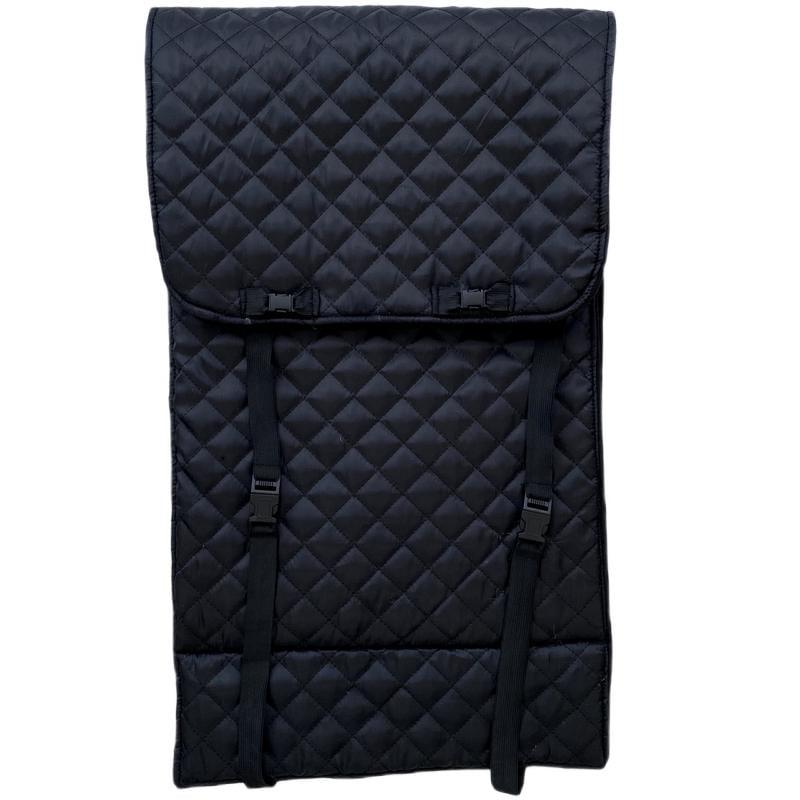 Накидки на сиденье автомобиля эко-замша узкие 2 шт. Черный (784) - фото 5