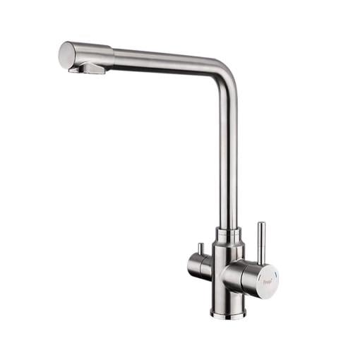 Змішувач для кухні на дві води Frap F43899-1 сатин (1036516) Змішувач для кухні на дві води Frap F43899-1 сатин (1036516)