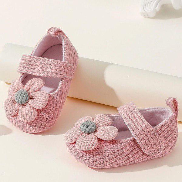 Пинетки для девочек на липучке L00128-1 XS 0-4 месяца Розовый (L00128-1) - фото 3 Пинетки для девочек на липучке L00128-1 XS 0-4 месяца Розовый (L00128-1) - фото 3