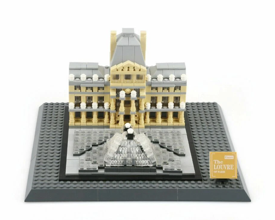 Конструктор 3Д WANGE Архитектура Музей Лувр 4213 The Louvre Of Paris Париж-Франция 3D 785 деталей - фото 2 Конструктор 3Д WANGE Архитектура Музей Лувр 4213 The Louvre Of Paris Париж-Франция 3D 785 деталей - фото 2