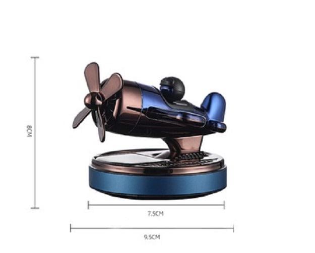 Ароматизатор Самолет автомобильный с вращающимся пропеллером на солнечной панели Vert-15 (17385)