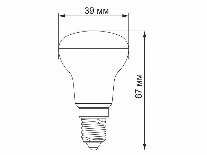 Светодиодная лампа Videx R39e 4W E14 4100K 220 V (VL-R39e-04144) - фото 3