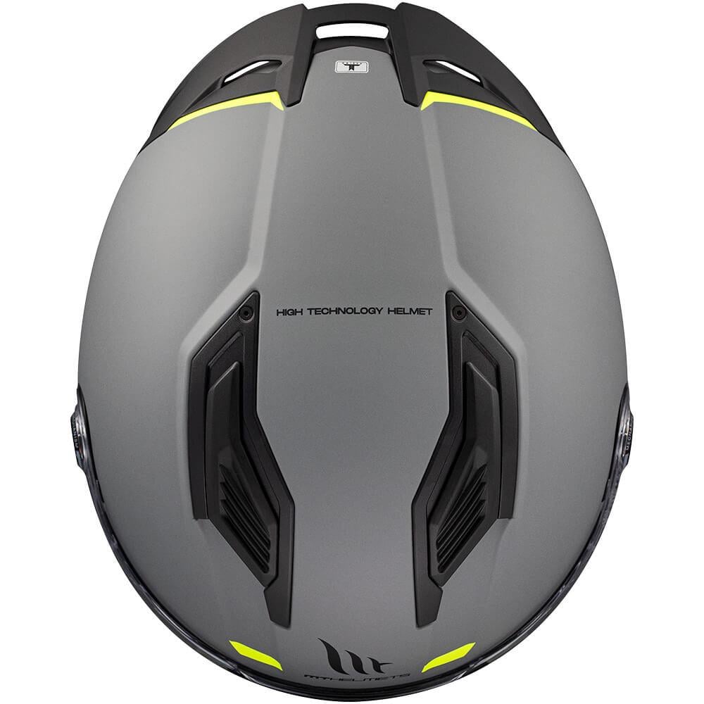 Мотошлем MT HELMETS STINGER 2 A12 Solid XS Matt Grey (29245) - фото 9