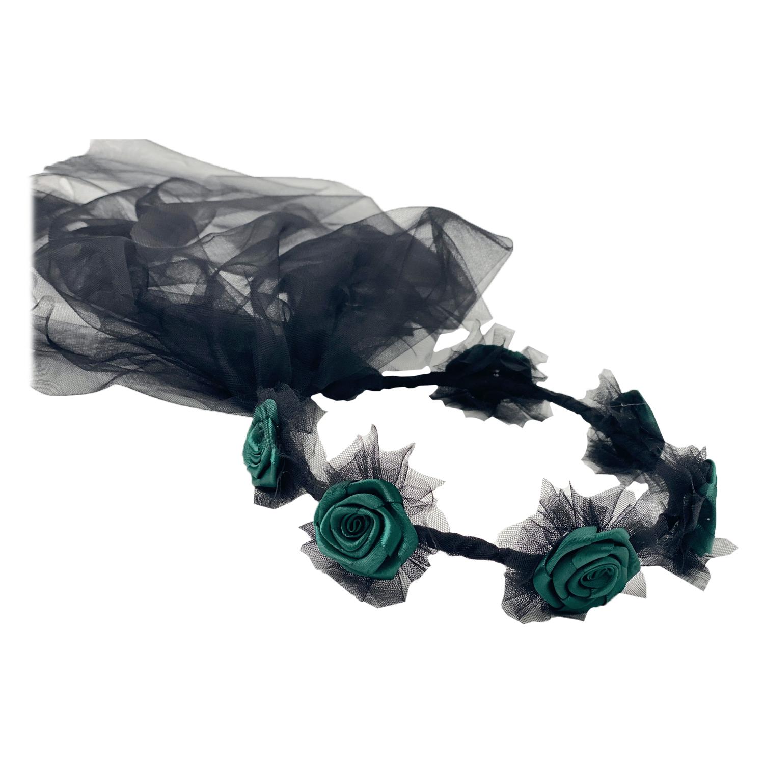 Венок готическая невеста Seta Decor 20-900Emerald