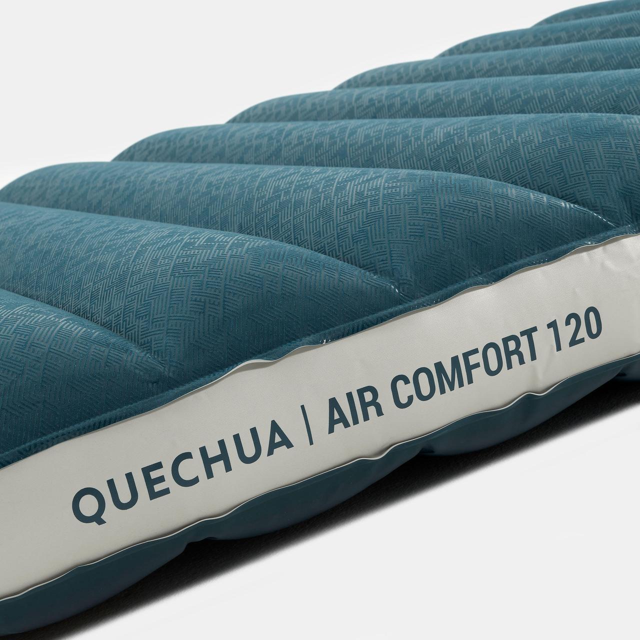 Матрац надувний для кемпінгу Quechua двомісний 200x120x17 см Air Comfort Зелений - фото 5