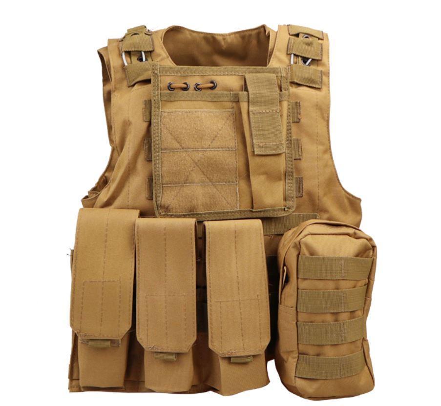 Жилет Tactical Vest A56 Molle Пісочний (1156303004)